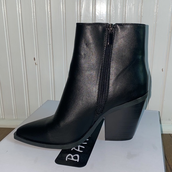 BRAND NEW Bamboo Black Booties 7 1/2 W - Picture 6 of 8